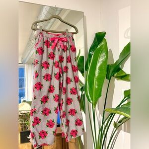 Betsey Johnson Intimates Rose Pink Flannel Pajama Pants